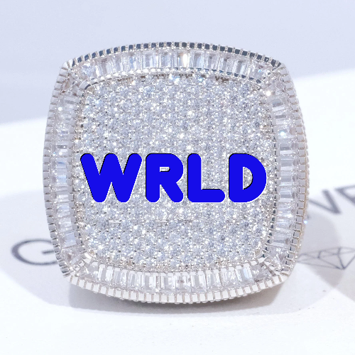 CUSTOM LETTER 3D ICED RING