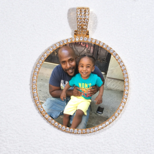 MEDIUM 3D CIRCLE CUSTOM PICTURE PENDANT
