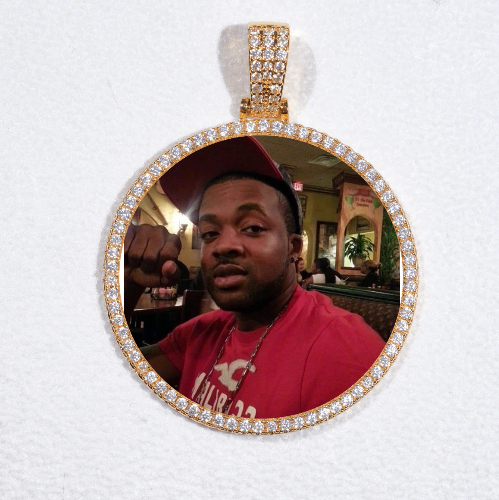 MEDIUM 3D CIRCLE CUSTOM PICTURE PENDANT