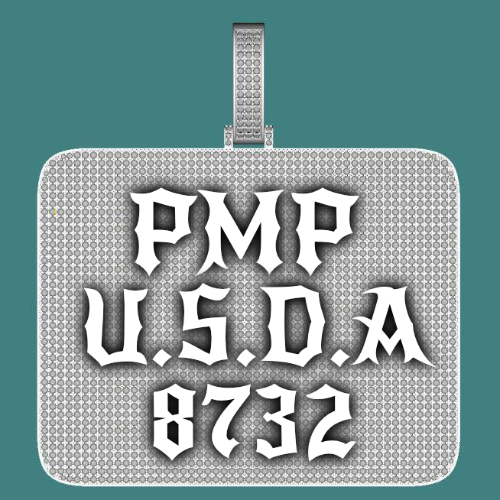 CUSTOM LETTER NECKLACE 3D BIG SQUARE