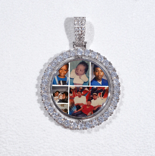 3D Spinning 2-Faced Custom Picture Pendant