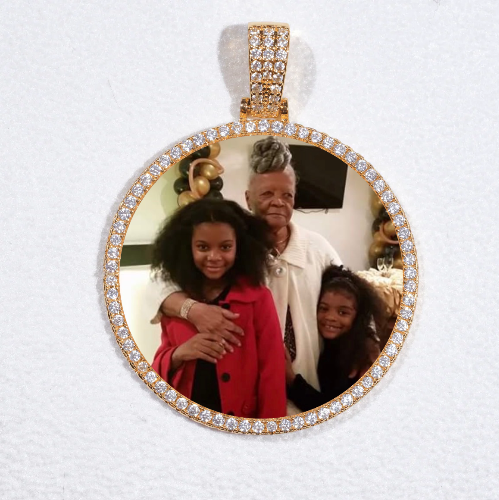MEDIUM 3D CIRCLE CUSTOM PICTURE PENDANT