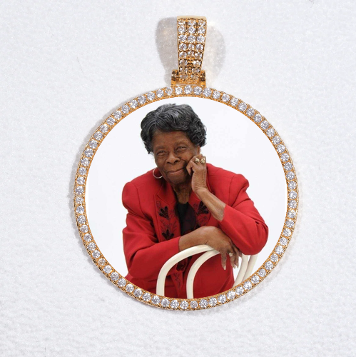 MEDIUM 3D CIRCLE CUSTOM PICTURE PENDANT
