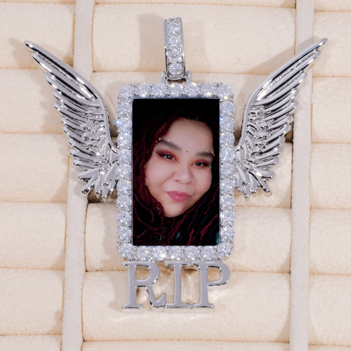 RIP WING 3D CUSTOM PICTURE PENDANT