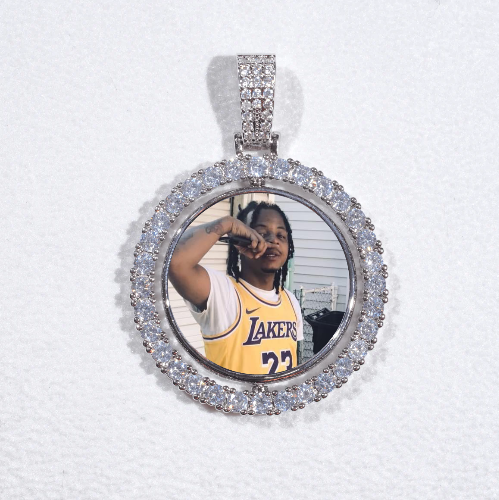 3D Spinning 2-Faced Custom Picture Pendant