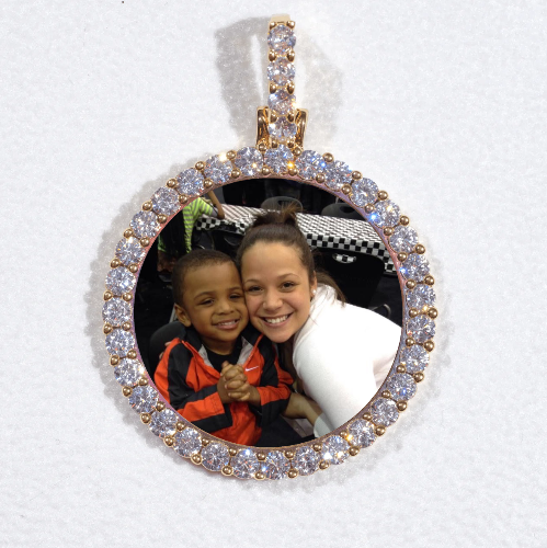 3D CIRCLE CUSTOM PICTURE PENDANT SMALL SIZE