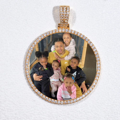 MEDIUM 3D CIRCLE CUSTOM PICTURE PENDANT