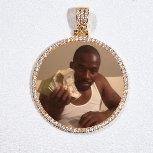 MEDIUM 3D CIRCLE CUSTOM PICTURE PENDANT