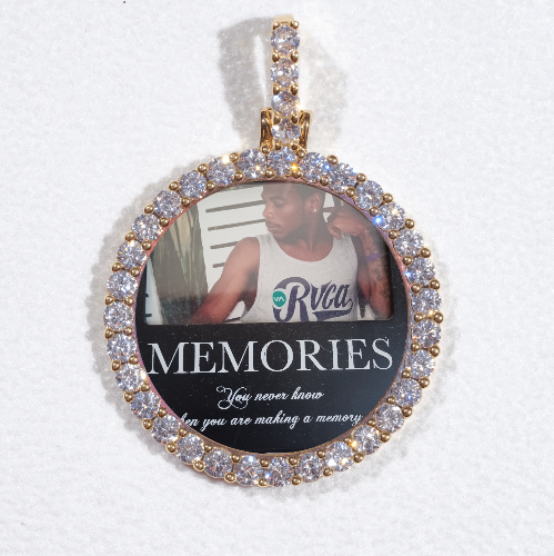 3D CIRCLE CUSTOM PICTURE PENDANT SMALL SIZE