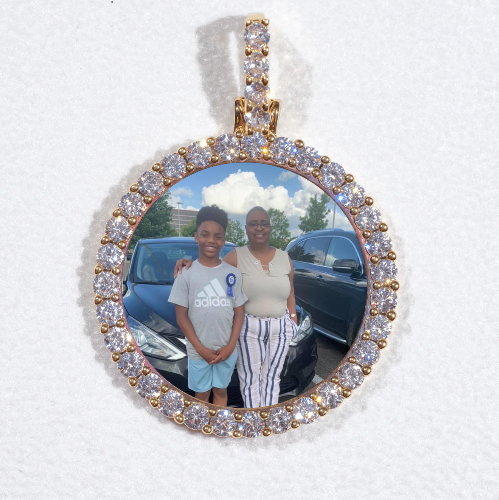 3D CIRCLE CUSTOM PICTURE PENDANT SMALL SIZE