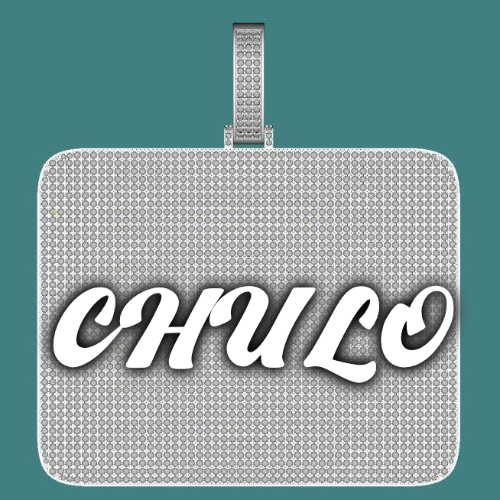 CUSTOM LETTER NECKLACE 3D BIG SQUARE