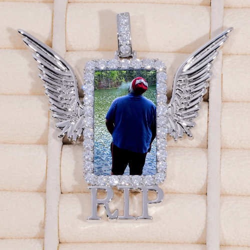 RIP WING 3D CUSTOM PICTURE PENDANT
