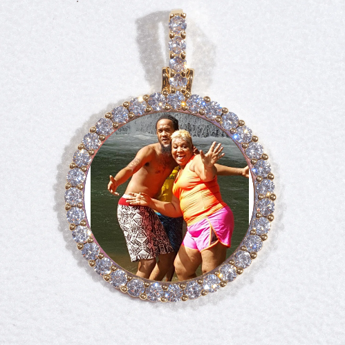 3D CIRCLE CUSTOM PICTURE PENDANT SMALL SIZE
