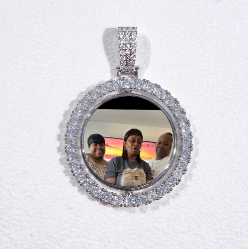 3D Spinning 2-Faced Custom Picture Pendant