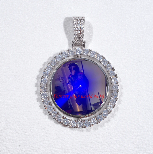 3D Spinning 2-Faced Custom Picture Pendant