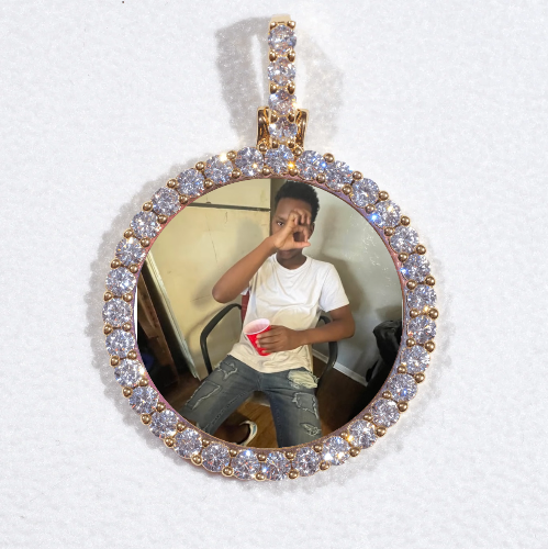 3D CIRCLE CUSTOM PICTURE PENDANT SMALL SIZE