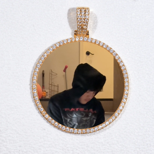 MEDIUM 3D CIRCLE CUSTOM PICTURE PENDANT
