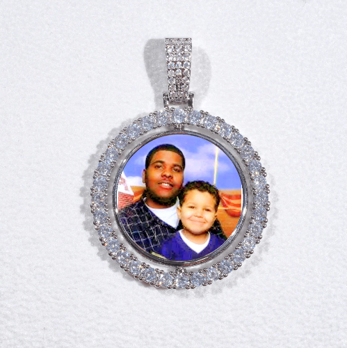 3D Spinning 2-Faced Custom Picture Pendant
