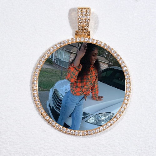 MEDIUM 3D CIRCLE CUSTOM PICTURE PENDANT