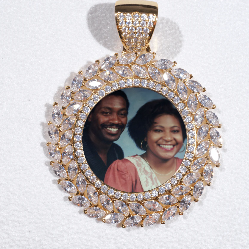 Large 3D Wheat Ear Custom Picture Pendant