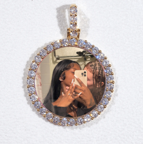 3D CIRCLE CUSTOM PICTURE PENDANT SMALL SIZE