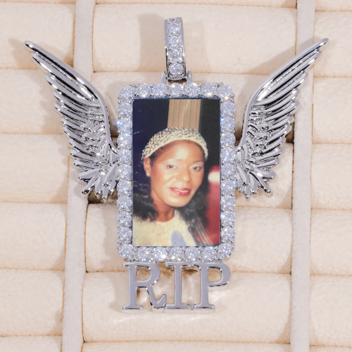 RIP WING 3D CUSTOM PICTURE PENDANT