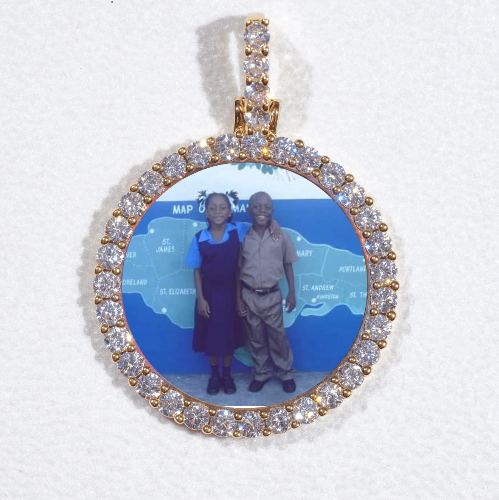 3D CIRCLE CUSTOM PICTURE PENDANT SMALL SIZE