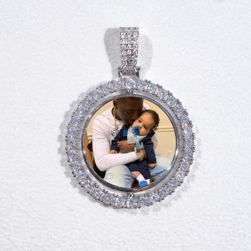 3D Spinning 2-Faced Custom Picture Pendant