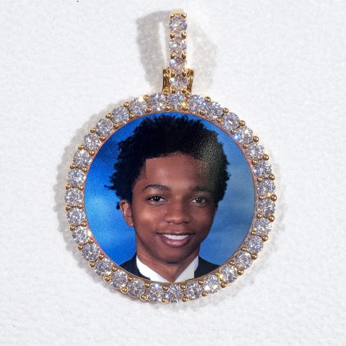 3D CIRCLE CUSTOM PICTURE PENDANT SMALL SIZE