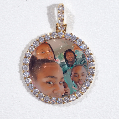 3D CIRCLE CUSTOM PICTURE PENDANT SMALL SIZE