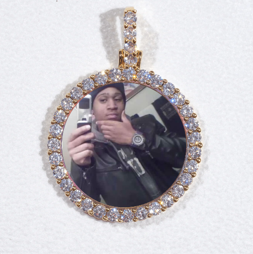 3D CIRCLE CUSTOM PICTURE PENDANT SMALL SIZE