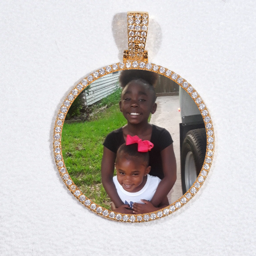 MEDIUM 3D CIRCLE CUSTOM PICTURE PENDANT