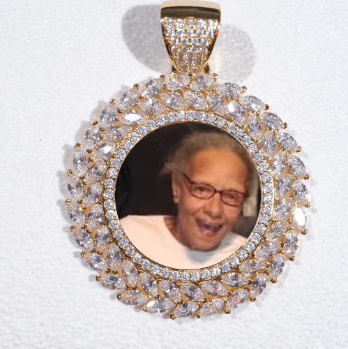 Large 3D Wheat Ear Custom Picture Pendant