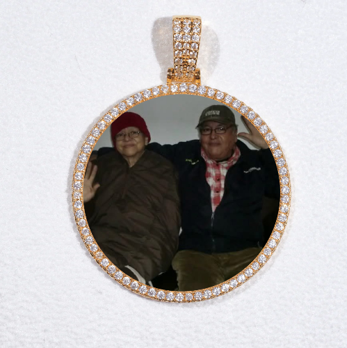 MEDIUM 3D CIRCLE CUSTOM PICTURE PENDANT