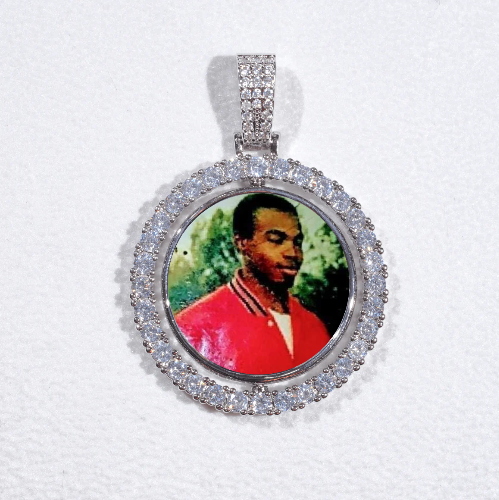 3D Spinning 2-Faced Custom Picture Pendant