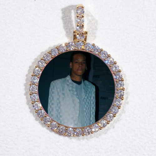 3D CIRCLE CUSTOM PICTURE PENDANT SMALL SIZE