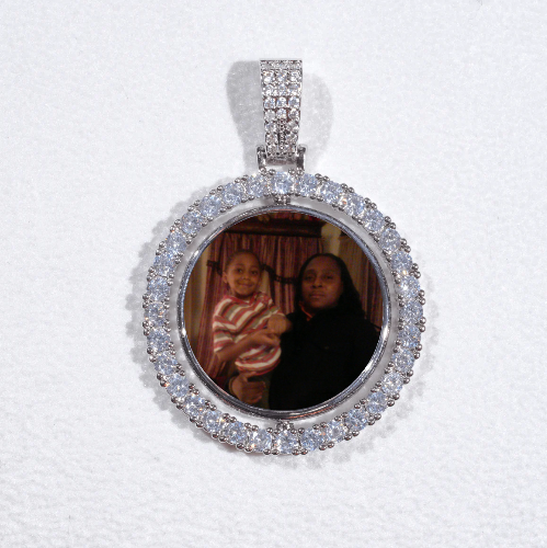 3D Spinning 2-Faced Custom Picture Pendant