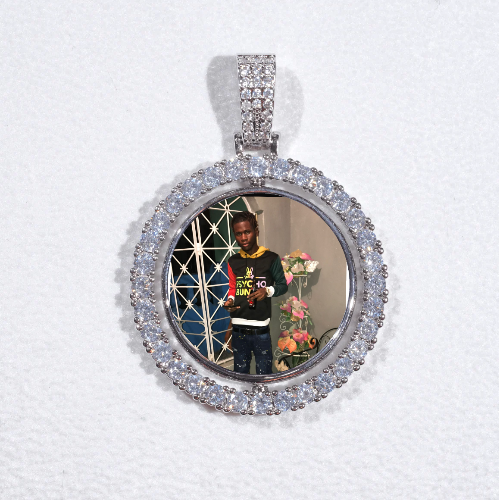 3D Spinning 2-Faced Custom Picture Pendant