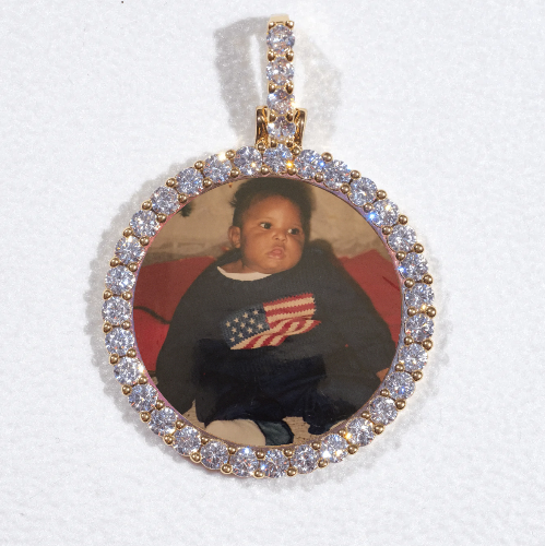 3D CIRCLE CUSTOM PICTURE PENDANT SMALL SIZE
