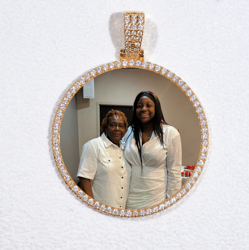 MEDIUM 3D CIRCLE CUSTOM PICTURE PENDANT