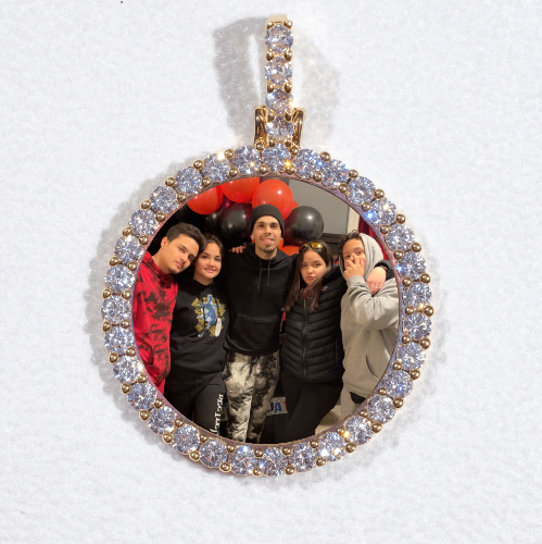 3D CIRCLE CUSTOM PICTURE PENDANT SMALL SIZE