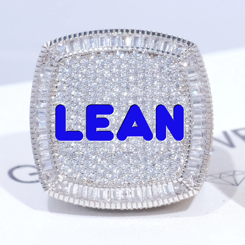 CUSTOM LETTER 3D ICED RING
