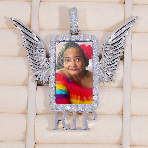 RIP WING 3D CUSTOM PICTURE PENDANT