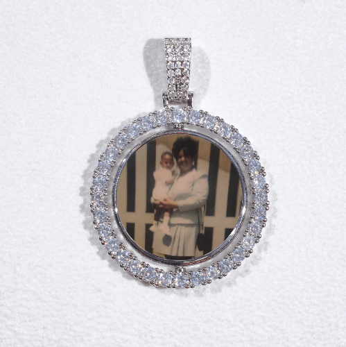 3D Spinning 2-Faced Custom Picture Pendant