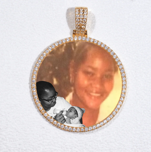 MEDIUM 3D CIRCLE CUSTOM PICTURE PENDANT