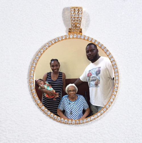 MEDIUM 3D CIRCLE CUSTOM PICTURE PENDANT
