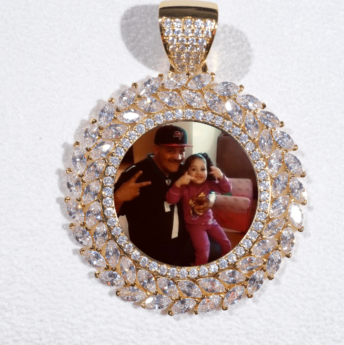 Large 3D Wheat Ear Custom Picture Pendant