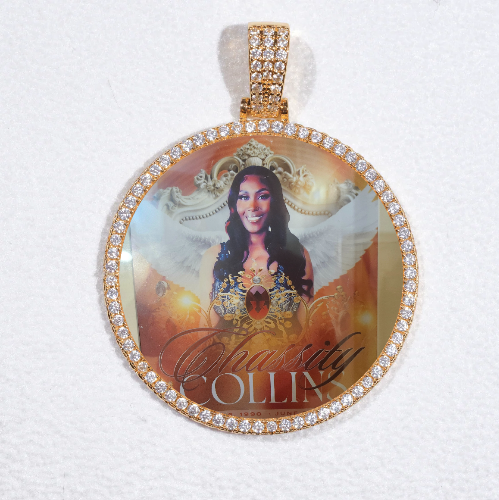MEDIUM 3D CIRCLE CUSTOM PICTURE PENDANT