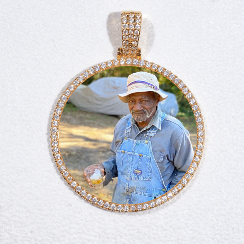 MEDIUM 3D CIRCLE CUSTOM PICTURE PENDANT