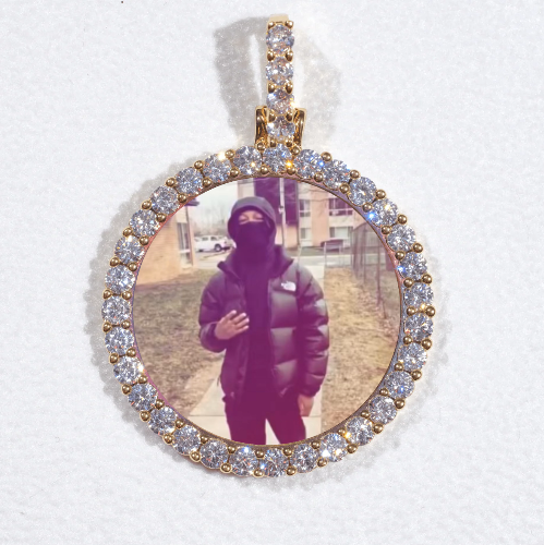 3D CIRCLE CUSTOM PICTURE PENDANT SMALL SIZE